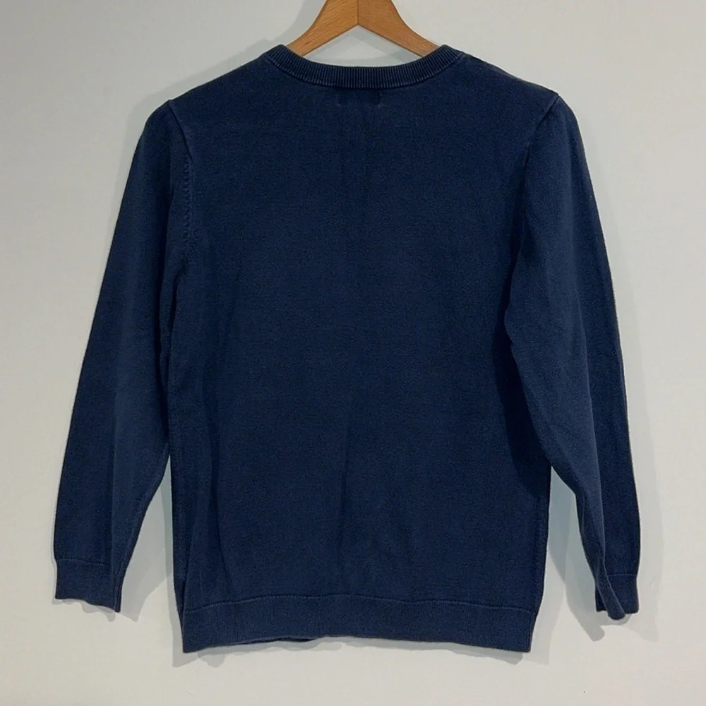 OLD NAVY Youth Boys XL V-Neck Navy Sweater Cotton Classic